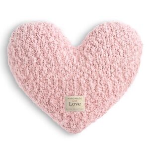 DEMDACO Giving Heart Pink 10 X 11 Cotton Weighted Plush Decorative Pillow